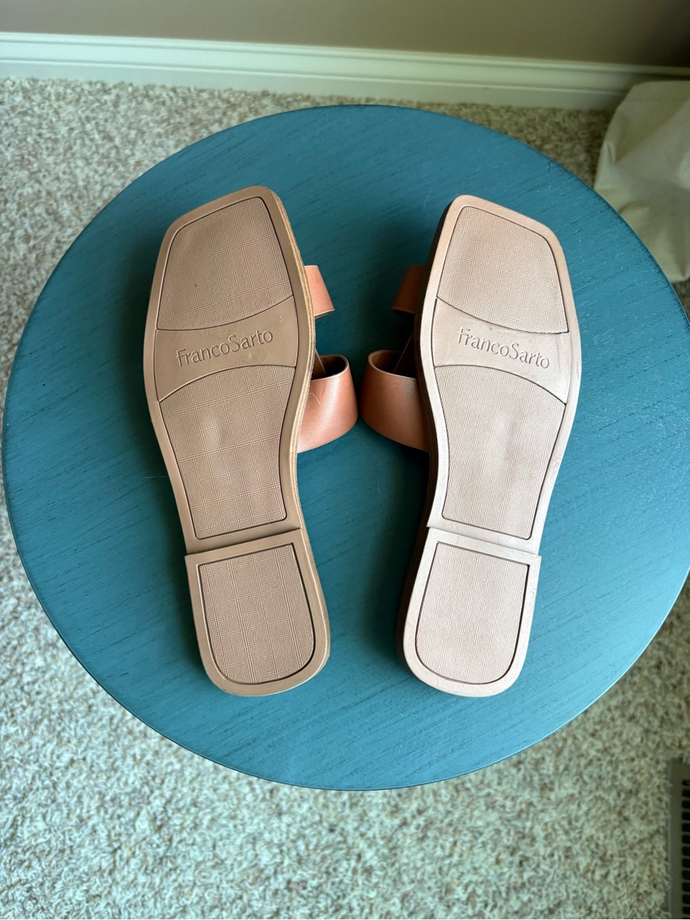 NWOT Franco Sarto Women's Brown Slide Sandals - Picture 4 of 4